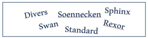 Divers...Soennecken.. Rawyl...